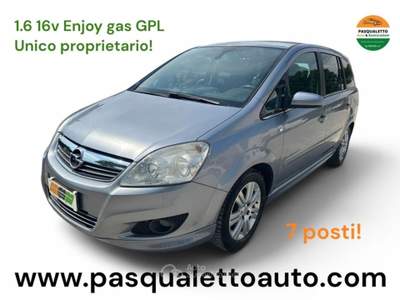 Opel Zafira GAS GPL + 7 POSTI! 1.6 16V VVT Enjoy Grigio usata VENEZIA