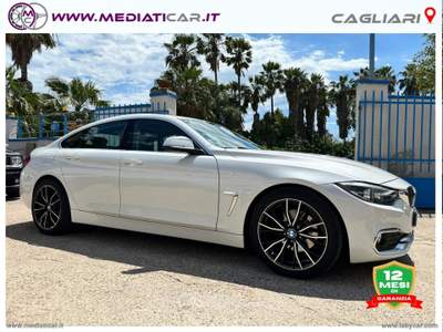 BMW Serie 4 Gran Coupé 420d 420d Gran Coupé Luxury Bianco usata Cagliari