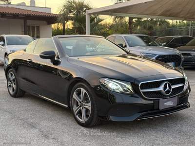 Mercedes-Benz Classe E E 220 d Auto Cabrio Sport Nero usata San Michele Salentino
