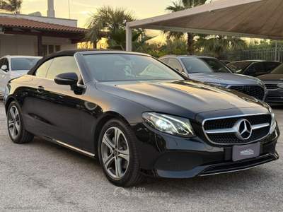 Mercedes-Benz Classe E E 220 d Auto Cabrio Sport Nero usata San Michele Salentino
