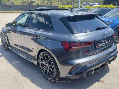 Audi RS 3 RS3 Sportback  2.5 tfsi quattro s-tronic/PROMO/PRONTA CONS/SEDILI A GUSCIO IN CARBONIO/TETTO/PACC RS/LIM 280/HEAD UP/SONO Grigio usata Lanuvio