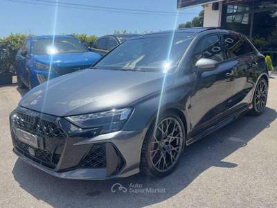 Audi RS 3 RS3 Sportback  2.5 tfsi quattro s-tronic/PROMO/PRONTA CONS/SEDILI A GUSCIO IN CARBONIO/TETTO/PACC RS/LIM 280/HEAD UP/SONO Grigio usata Lanuvio