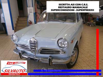 Alfa Romeo Giulietta T.I. TIPO 101.11 1290CC - ISCRITTA ASI CON C.R.S.  – RESTAURO MANIACALE – SUPERPREZZO (1961) Blu/Azzurro usata Grumello del Monte