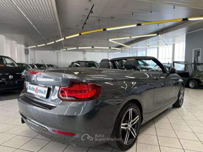 BMW Serie 2 220i 220 i Cabrio Sport aut. - Service ok Grigio usata Monza