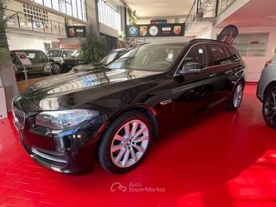 BMW Serie 5 520d 520 D 184 CV TOURING LUXURY PELLE TOTALE AUTOMATICO NAVI CERCHI SEDILI ANT. A REGOLAZIONE ELETTRICA Nero usata Pesaro