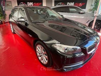 BMW Serie 5 520d 520 D 184 CV TOURING LUXURY PELLE TOTALE AUTOMATICO NAVI CERCHI SEDILI ANT. A REGOLAZIONE ELETTRICA Nero usata Pesaro
