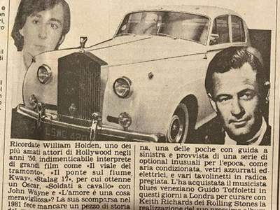 Rolls Royce Cloud Silver Cloud II EX William Holden Bianco usata Bologna