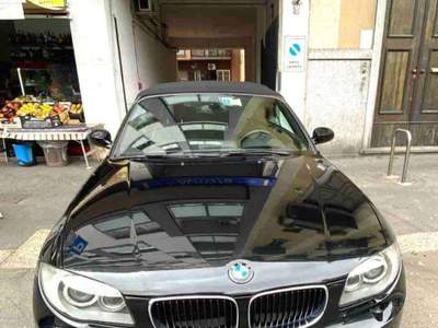 BMW Serie 1 120d 120 Cabrio 120d Cabrio Futura automatica navigatore Nero usata Milano