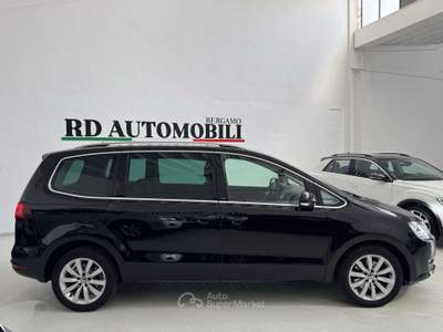 Volkswagen Sharan 2.0 tdi EXECUTIVE ALLSTRAR GANCIO TRAINO ELETTRICO Nero usata Ciserano