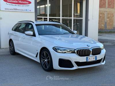 BMW Serie 5 520d 520d 48V xDrive Touring Msport Bianco usata Barrafranca