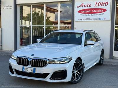 BMW Serie 5 520d 520d 48V xDrive Touring Msport Bianco usata Barrafranca