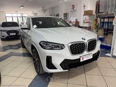 BMW X4 X4 xDrive20d 48V Msport MH48V LUCI AMBIENT | PELLE Bianco usata Manduria