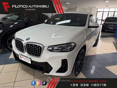 BMW X4 X4 xDrive20d 48V Msport MH48V LUCI AMBIENT | PELLE Bianco usata Manduria