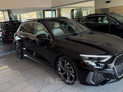 Audi A3 A 3 SPORTBACK S LINE TETTO S TRONIC Nero usata Rotondi