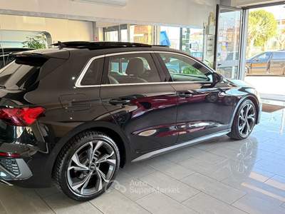 Audi A3 A 3 SPORTBACK S LINE TETTO S TRONIC Nero usata Rotondi