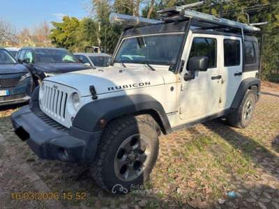 Jeep Wrangler Wrangler N1 Unlimited Rubicon 2.8 crd Rubicon auto Bianco usata Basiliano