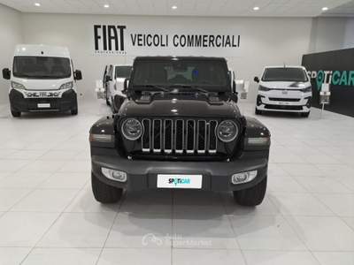 Jeep Wrangler 2.0 PHEV 380CV Unlimited Sahara Auto 4WD Grigio usata Napoli