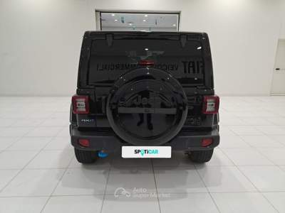 Jeep Wrangler 2.0 PHEV 380CV Unlimited Sahara Auto 4WD Grigio usata Napoli