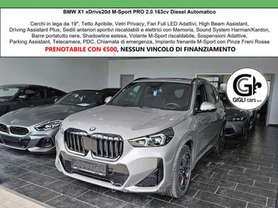 BMW X1 XDrive MSport Tetto C.19" Cam M-Sport New Model Argento usata Campi Bisenzio