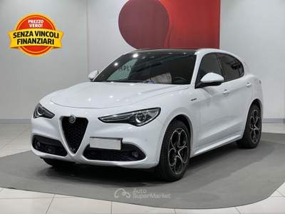 Alfa Romeo Stelvio 2.2 Turbo Veloce Q4 AT8 Bianco usata Montagna in Valtellina