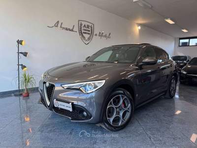 Alfa Romeo Stelvio 2.2 t Q4 210cv auto Pelle Tetto Full Da Vetrina Grigio usata Giugliano in Campania