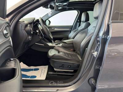Alfa Romeo Stelvio 2.2 t Q4 210cv auto Pelle Tetto Full Da Vetrina Grigio usata Giugliano in Campania