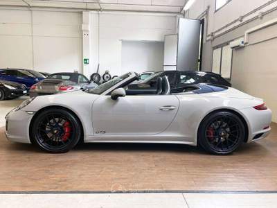 Porsche 911 991 3.0 Carrera 4 GTS cabrio 450cv UNICO PROPRIETARIO ITALIANA TAGIANDI PORSCHE COLOR GESSO CAPOTTE E INTERNO BLU Grigio usata Botticino
