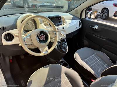 Fiat 500 500 1.2 Lounge NEOPATENTATI Bianco usata San Paolo d'Argon