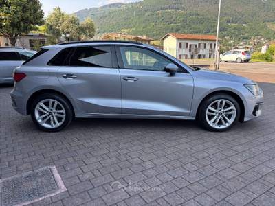 Audi A3 A3 Sportback 30 2.0 tdi s-tronic OPTIC BLACK GANCIO TRAINO Argento usata Sovere