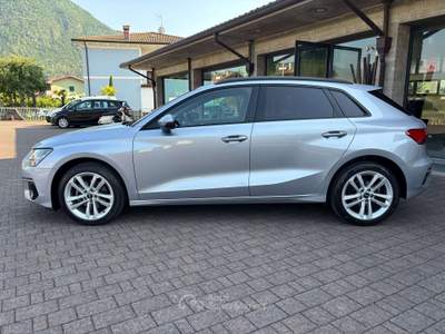 Audi A3 A3 Sportback 30 2.0 tdi s-tronic OPTIC BLACK GANCIO TRAINO Argento usata Sovere