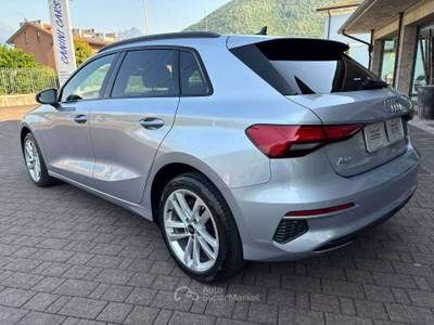 Audi A3 A3 Sportback 30 2.0 tdi s-tronic OPTIC BLACK GANCIO TRAINO Argento usata Sovere