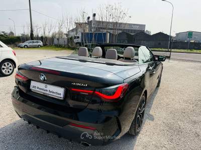 BMW Serie 4 430d 430 Bmw 430d Mhev 48V Cabrio Msport Full TOP di GAMMA Nero usata Rezzato