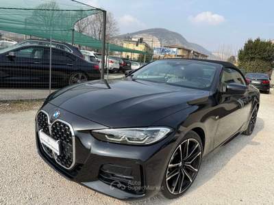 BMW Serie 4 430d 430 Bmw 430d Mhev 48V Cabrio Msport Full TOP di GAMMA Nero usata Rezzato