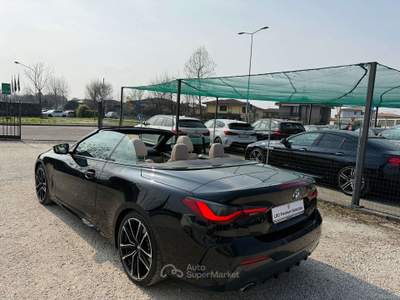 BMW Serie 4 430d 430 Bmw 430d Mhev 48V Cabrio Msport Full TOP di GAMMA Nero usata Rezzato