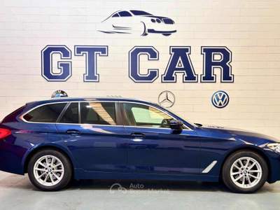 BMW Serie 5 520d 520 d aut. Touring luxury *TUTTA TAGLIANDATA BMW * Blu/Azzurro usata Inzago