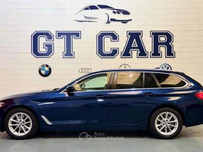 BMW Serie 5 520d 520 d aut. Touring luxury *TUTTA TAGLIANDATA BMW * Blu/Azzurro usata Inzago