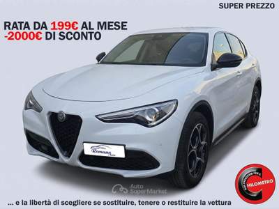Alfa Romeo Stelvio  2.2 t Sport Tech rwd 160cv auto Bianco usata Sant'Anastasia