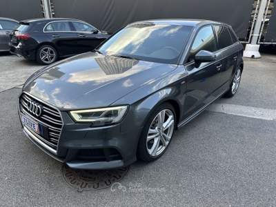 Audi A3 1.4 tfsi Sport 150cv s-tronic S-TLine Nero usata ROMA