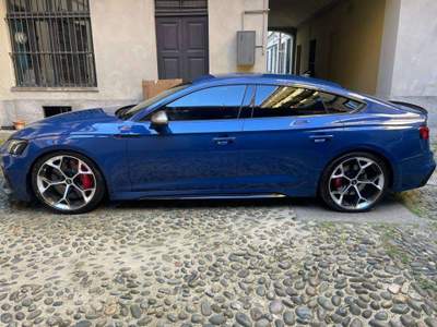 Audi RS 5 A5 II 2020 Sportback Sportback 2.9 tfsi competition plus quattro 450cv tiptronic Blu/Azzurro usata Torino