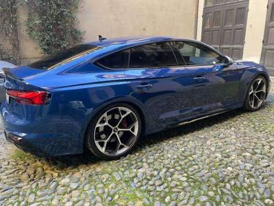 Audi RS 5 A5 II 2020 Sportback Sportback 2.9 tfsi competition plus quattro 450cv tiptronic Blu/Azzurro usata Torino