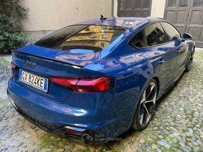 Audi RS 5 A5 II 2020 Sportback Sportback 2.9 tfsi competition plus quattro 450cv tiptronic Blu/Azzurro usata Torino