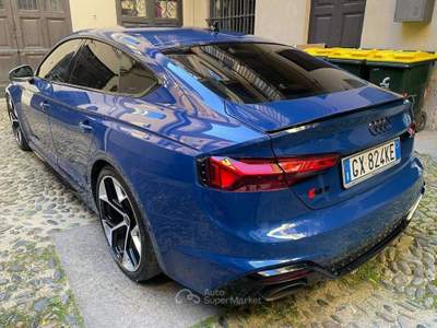 Audi RS 5 A5 II 2020 Sportback Sportback 2.9 tfsi competition plus quattro 450cv tiptronic Blu/Azzurro usata Torino