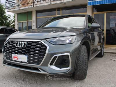 Audi Q5 Sportback 40 2.0 tdi mhev 12V SPB S Line Plus SLINE 4X4 s-tronic Grigio usata TAGLIO DI PO