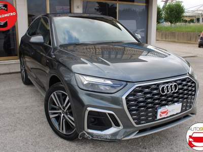 Audi Q5 Sportback 40 2.0 tdi mhev 12V SPB S Line Plus SLINE 4X4 s-tronic Grigio usata TAGLIO DI PO