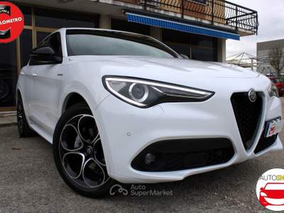 Alfa Romeo Stelvio 2.2 t Veloce Q4 210cv auto 4x4 FULL-OPTIONAL Bianco usata TAGLIO DI PO