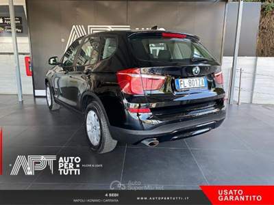 BMW X3 X3 sdrive18d auto my16 Nero usata Napoli