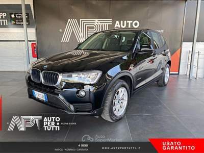 BMW X3 X3 sdrive18d auto my16 Nero usata Napoli