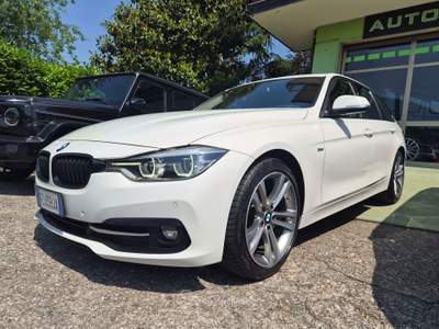 BMW Serie 3 320d 320 320d Touring Sport Line auto Euro 6 Tutti tagliandi BMW Bianco usata Nave