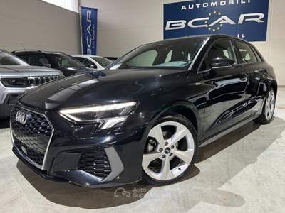 Audi A3 SPB 35TFSI 150cv Hybrid S line Stronic "18 Sline   Nero usata Savigliano