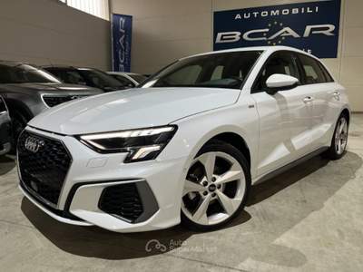 Audi A3 SPB 35 TFSI 150cv Hybrid Stronic S line "18 Sline  Bianco usata Savigliano